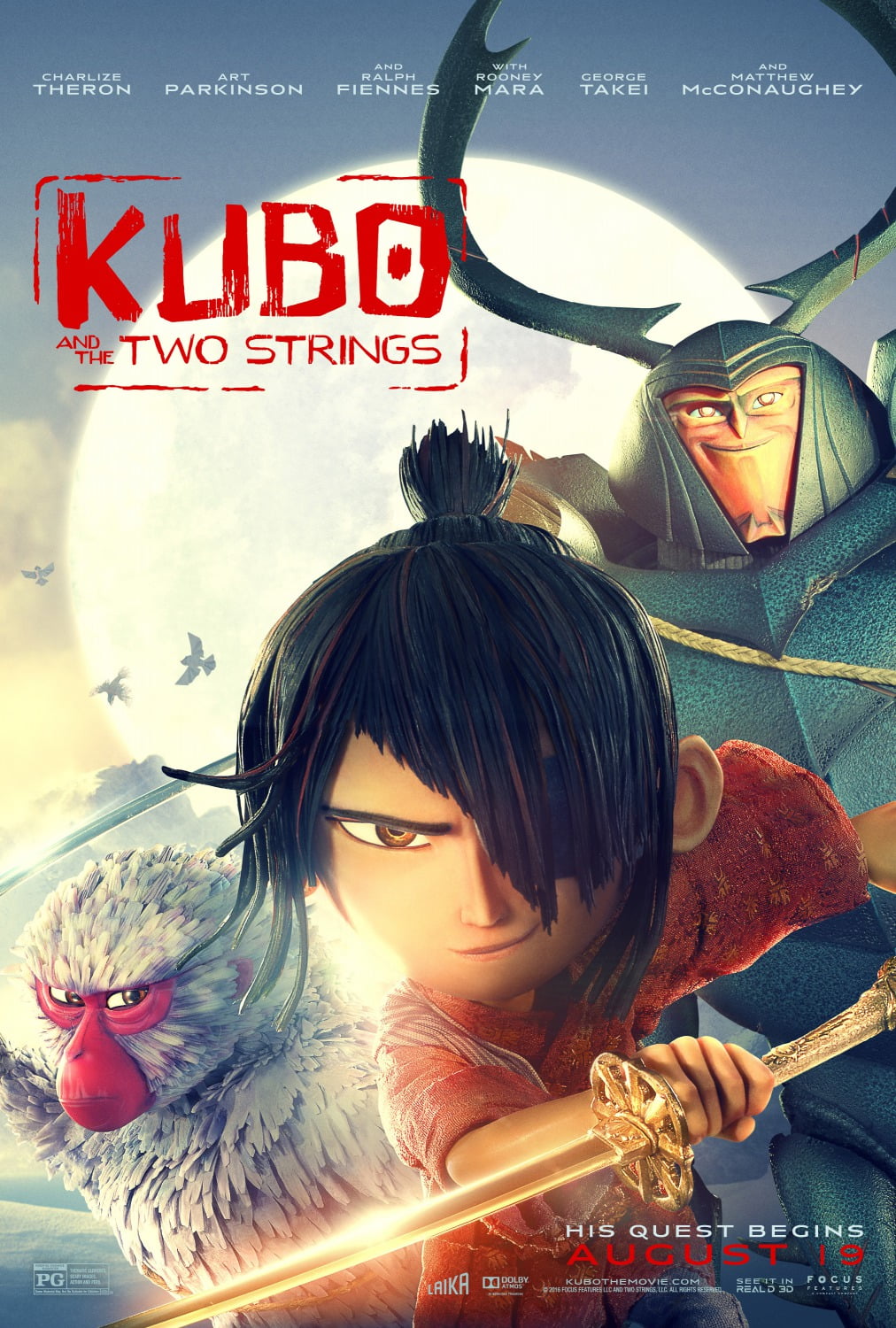 Kubo ve Sihirli Telleri 2016 Türkçe Dublaj izle